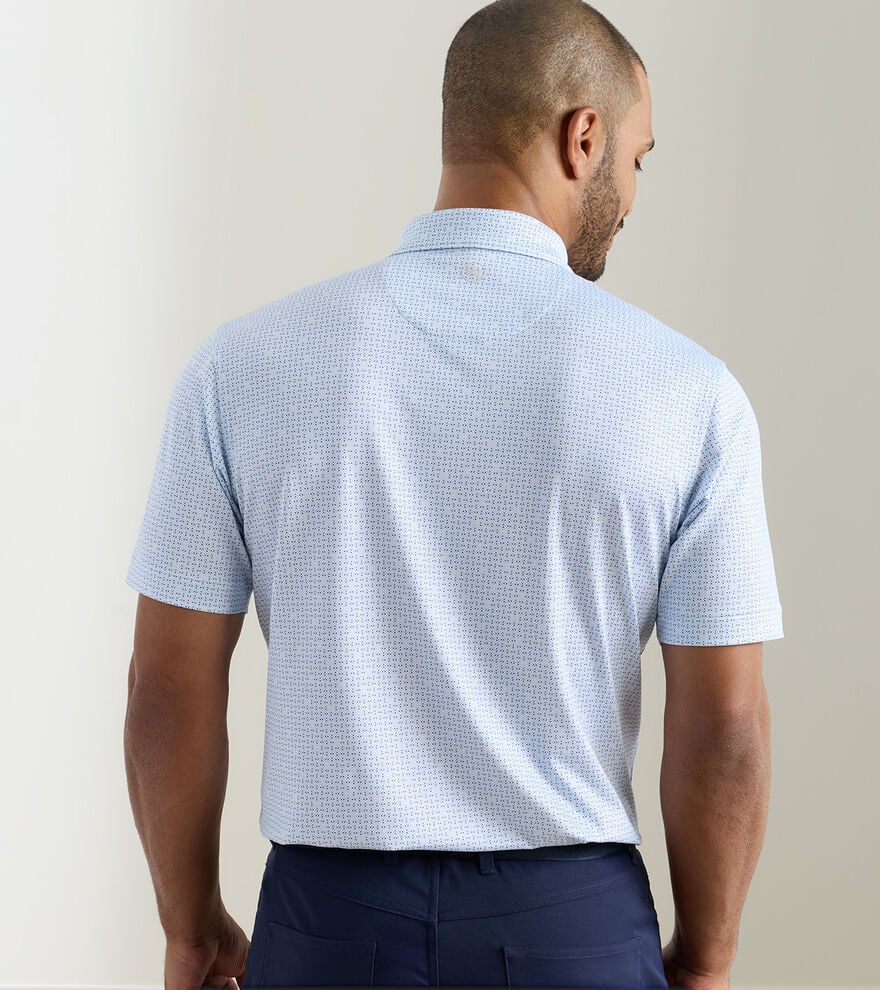 Ashgrove Performance Jersey Polo by Peter Millar - Stream Blue - Image 3