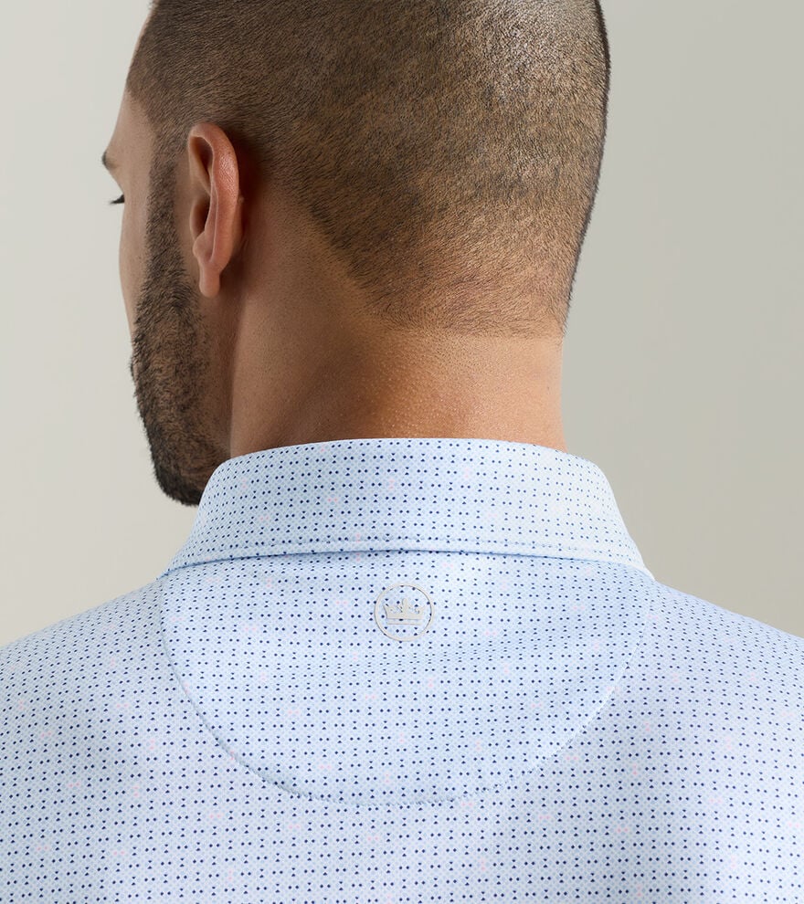 Ashgrove Performance Jersey Polo by Peter Millar - Stream Blue - Image 4