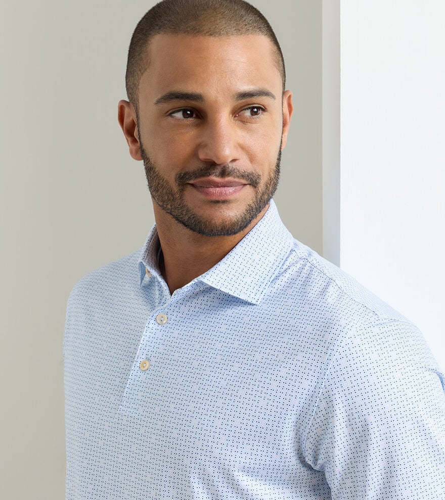 Ashgrove Performance Jersey Polo by Peter Millar - Stream Blue - Image 5