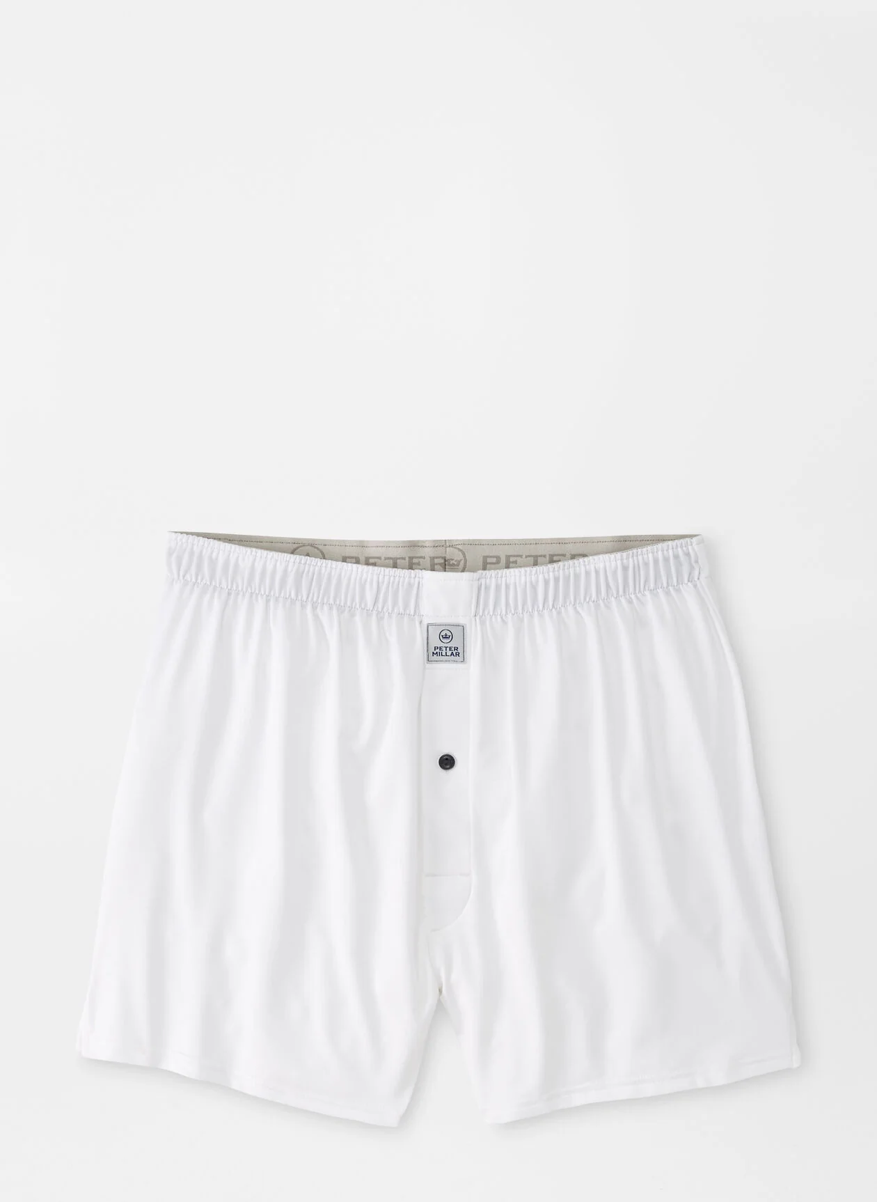 Bold Stretch Jersey Boxer Short- White - Image 3