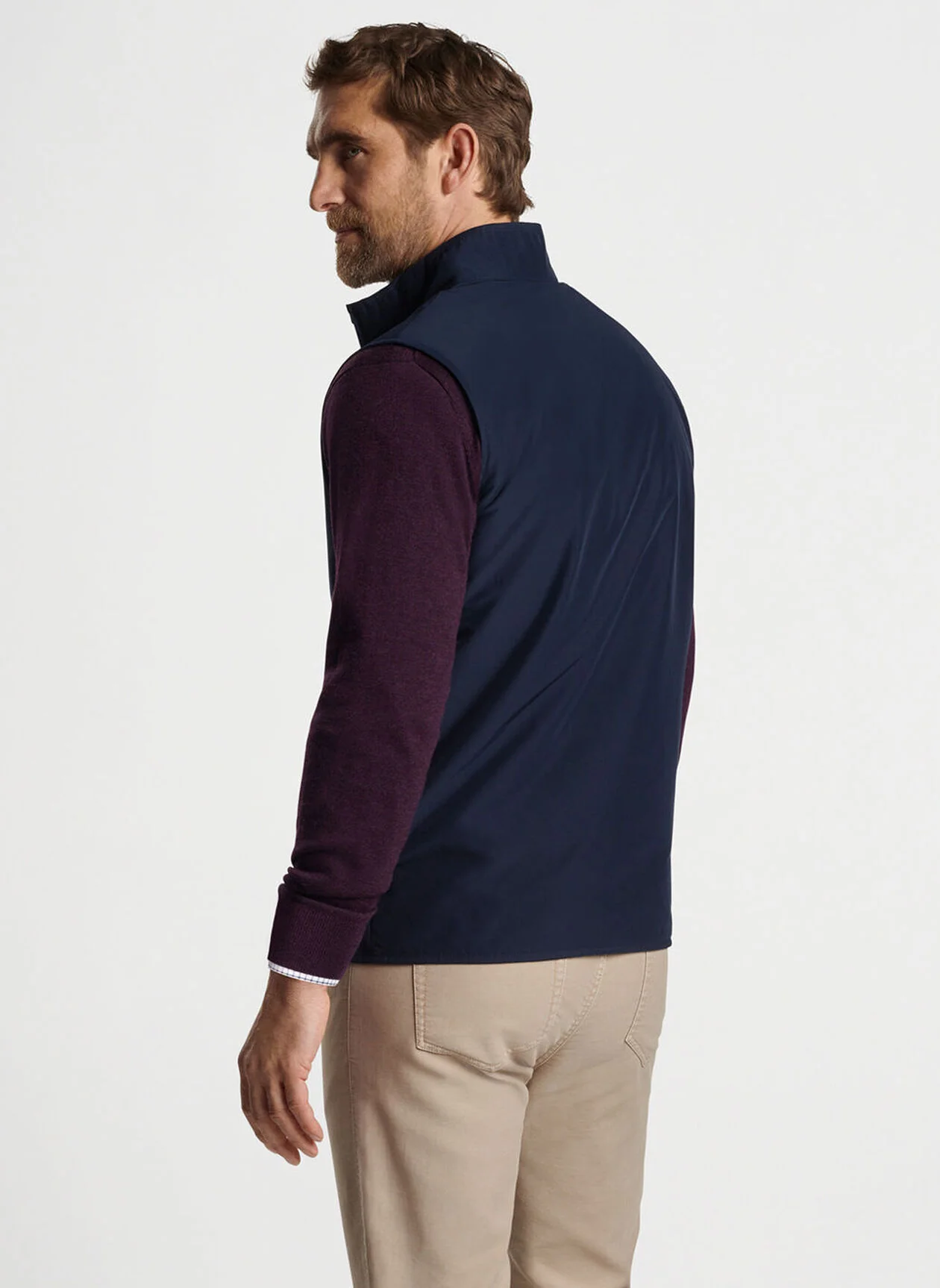 Brentwood Reversible Fleece Vest by Peter Millar - Navy - Image 4