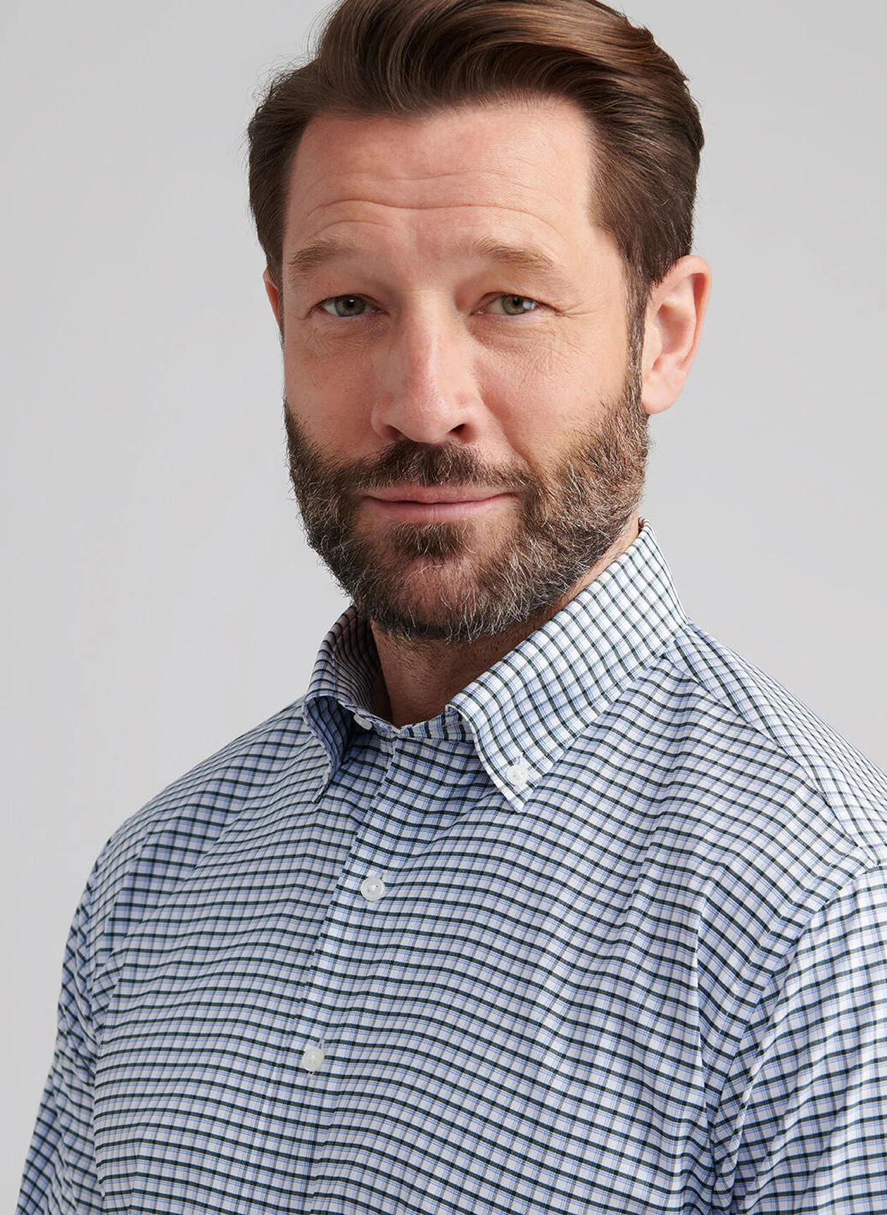 Cashiers Performance Twill Sport Shirt by Peter Millar - Deep Verdant - Image 5