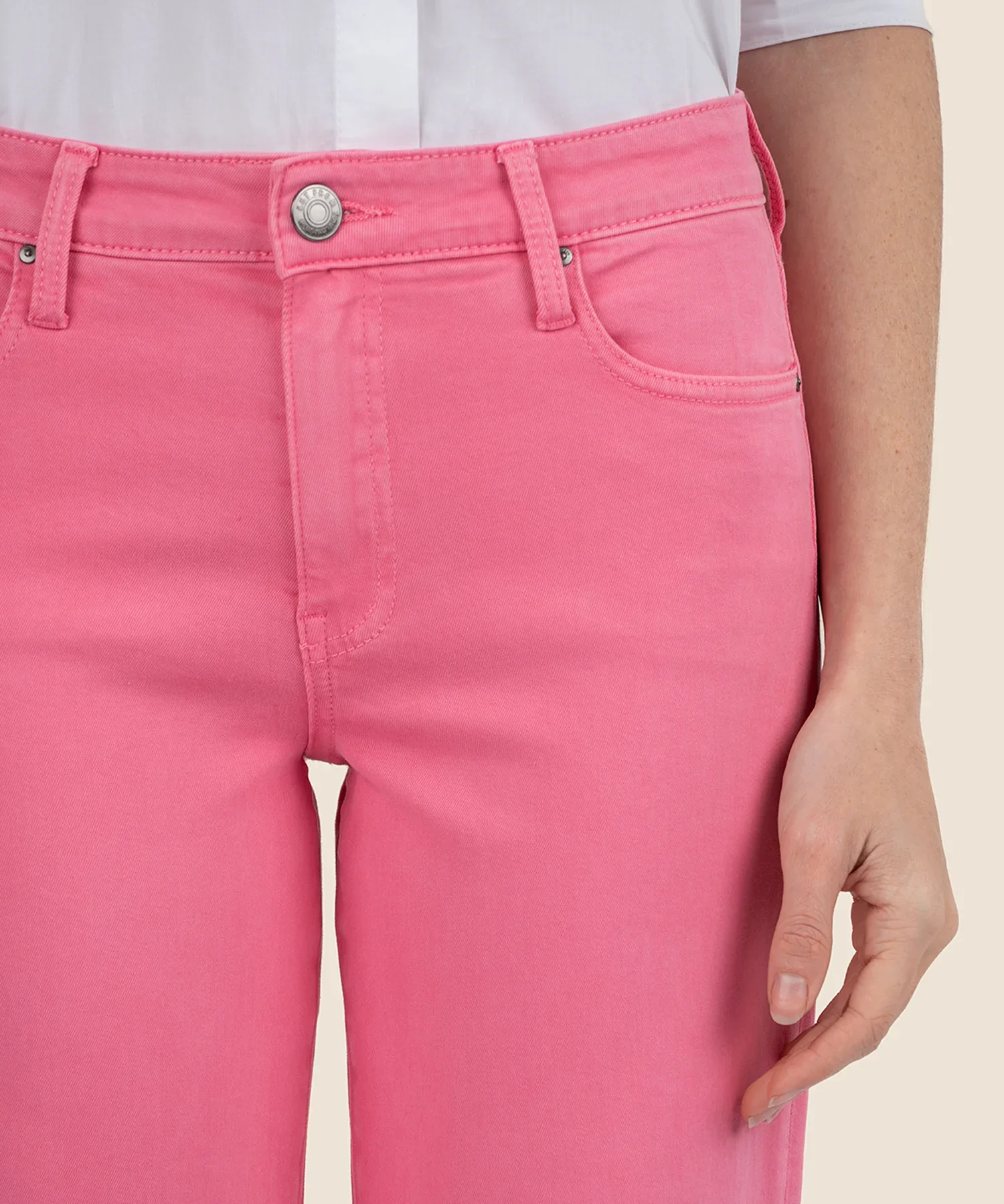 Charlotte High Rise Culotte - Sugar Coral - Image 4