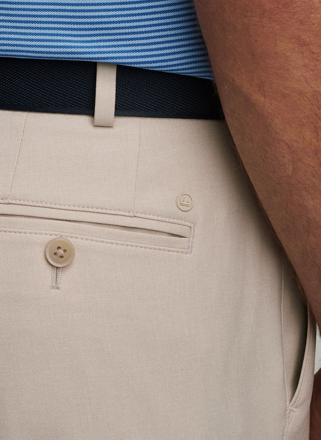 Charlotte Performance Trouser by Peter Millar - Khaki - Image 4