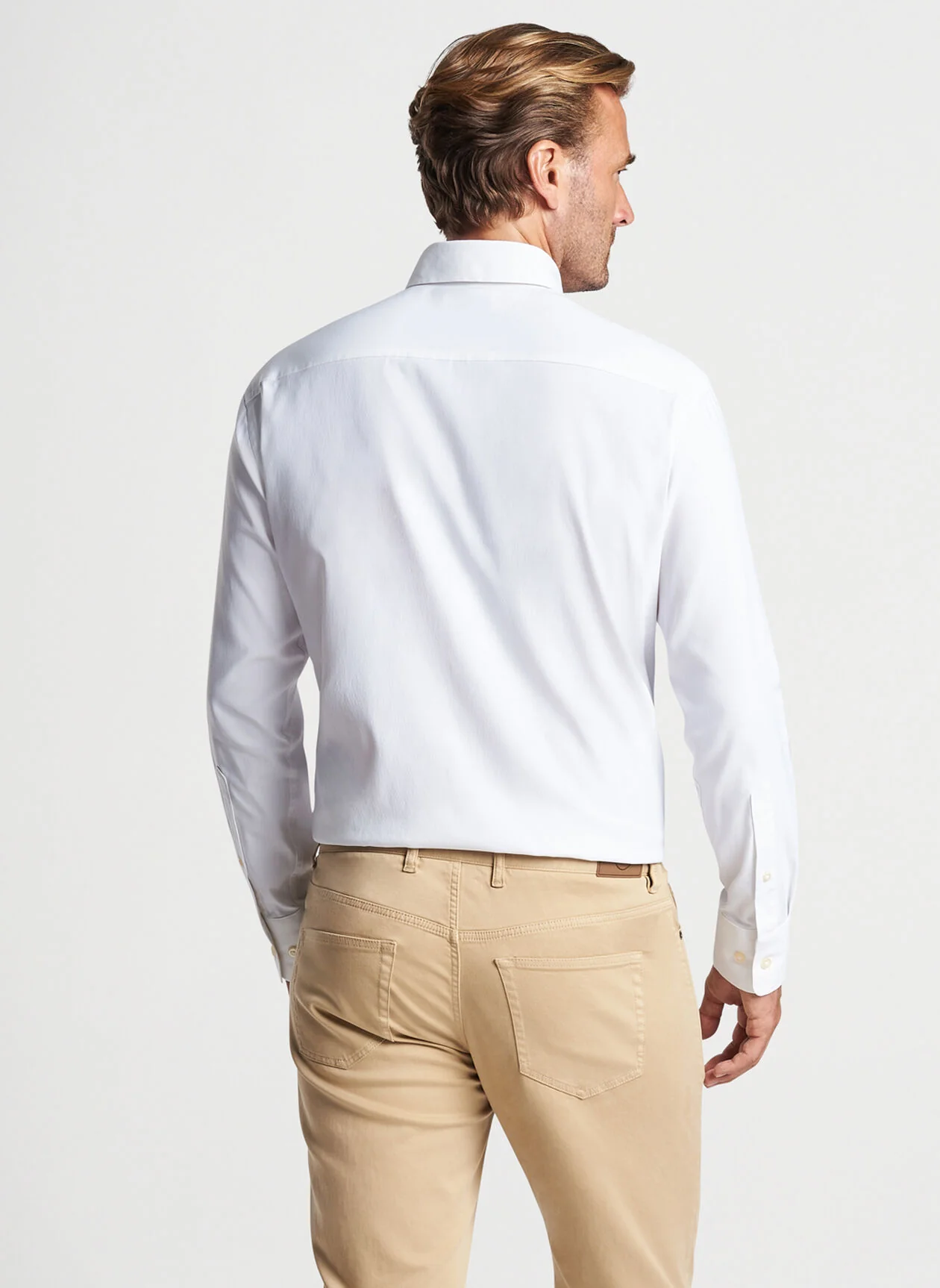 Collins Performance Oxford Sport Shirt - White - Image 3