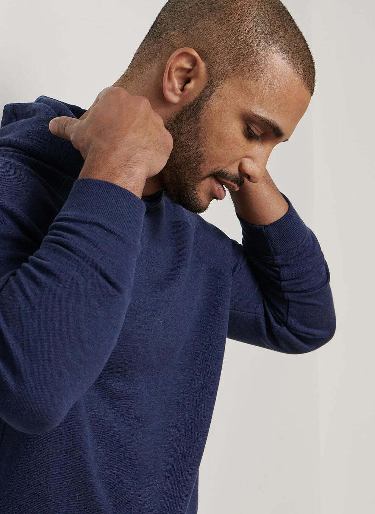 Crown Comfort Knit Hoodie by Peter Millar - Navy - Image 3