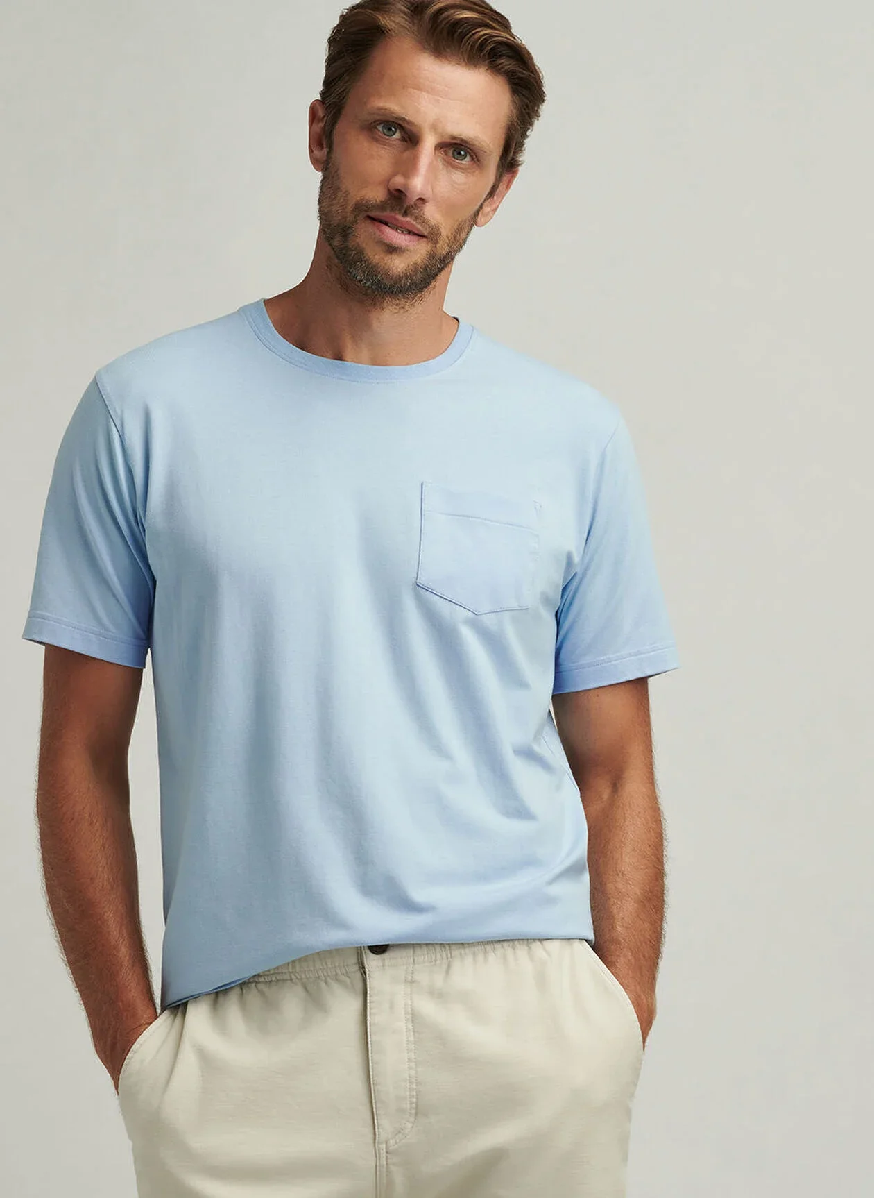 Crown Comfort Short-Sleeve Pocket Tee by Peter Millar- Two Colors - Image 4
