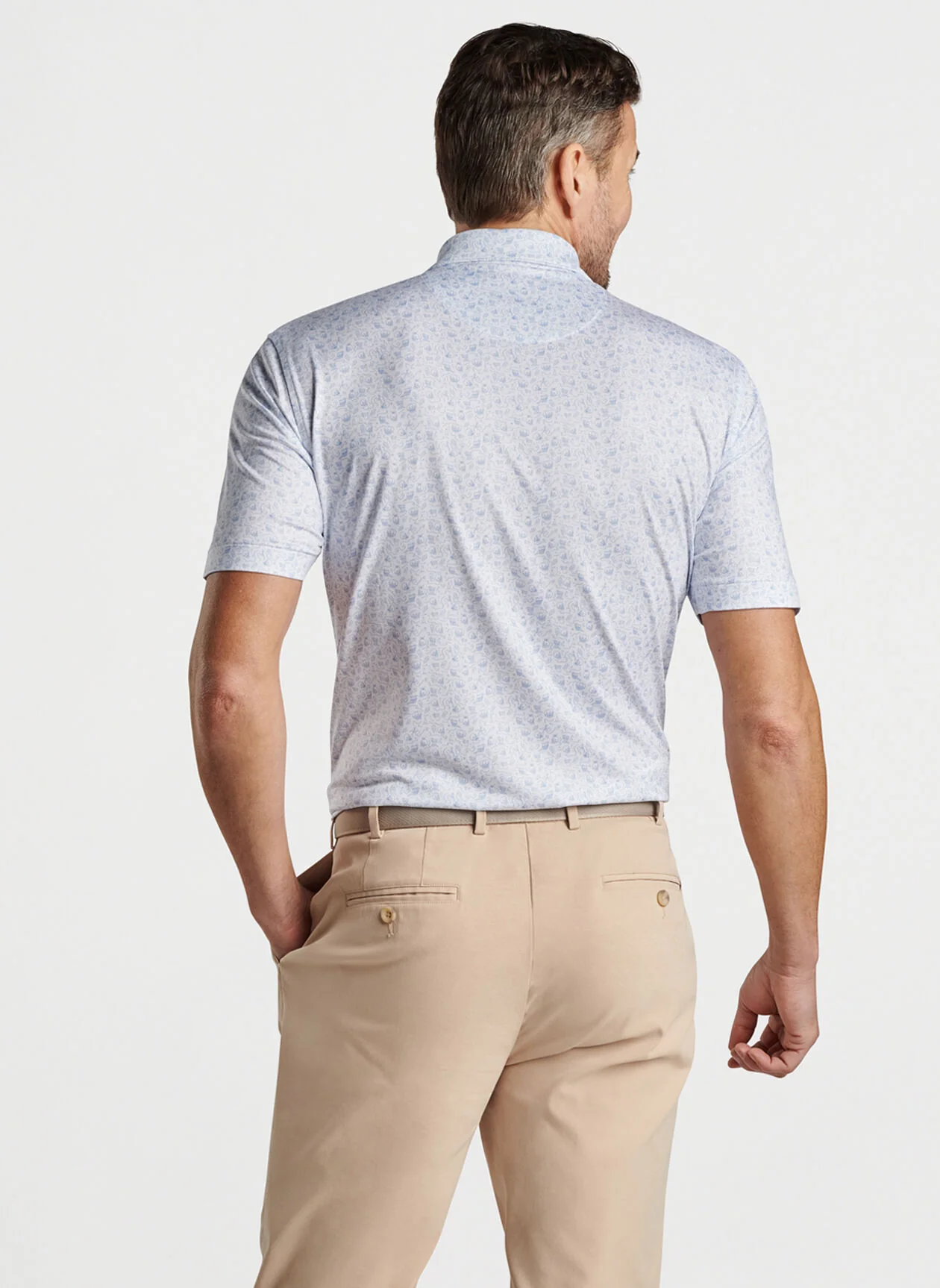 Double Transfused Performance Jersey Polo - White - Image 3