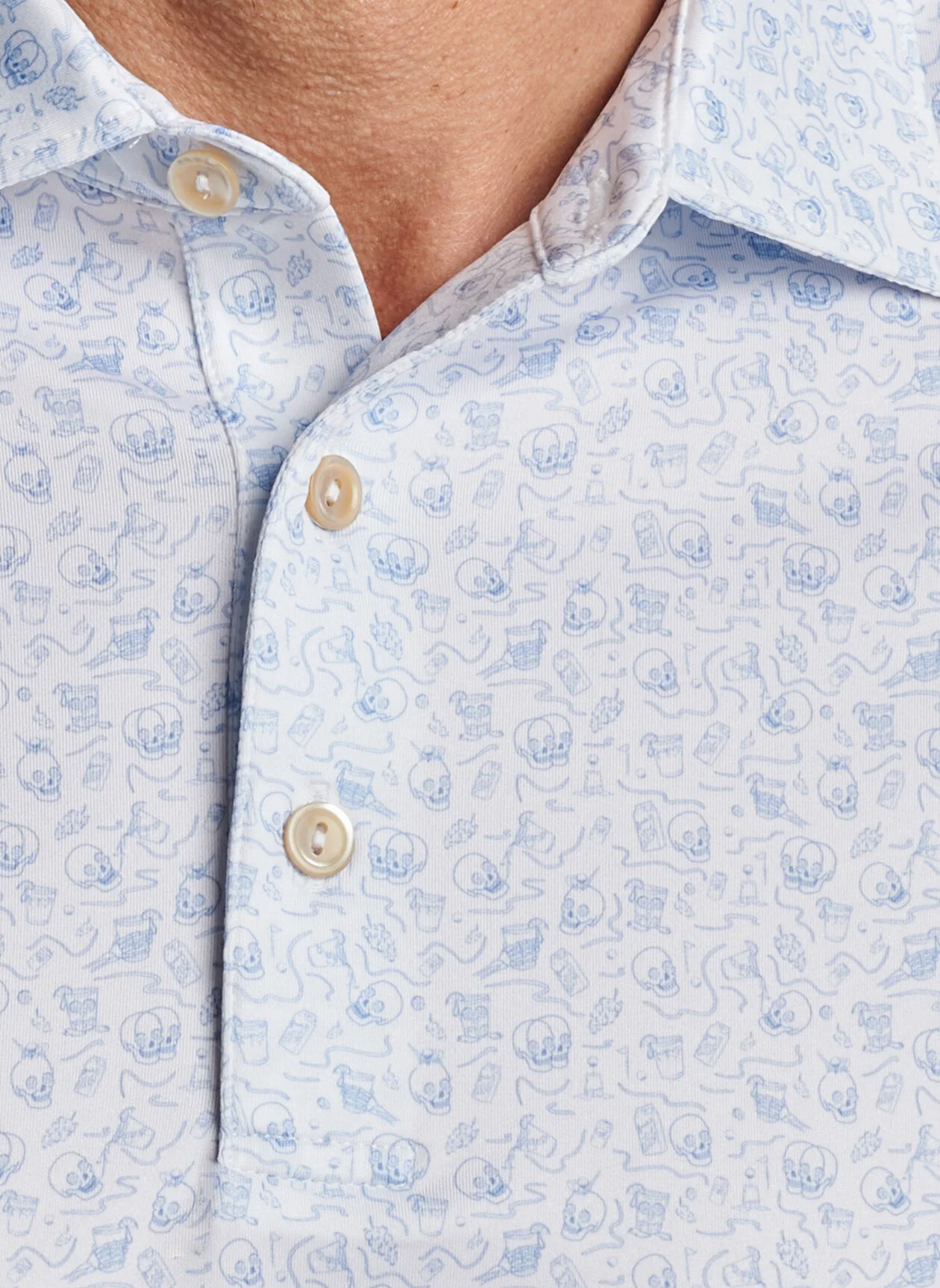 Double Transfused Performance Jersey Polo - White - Image 4