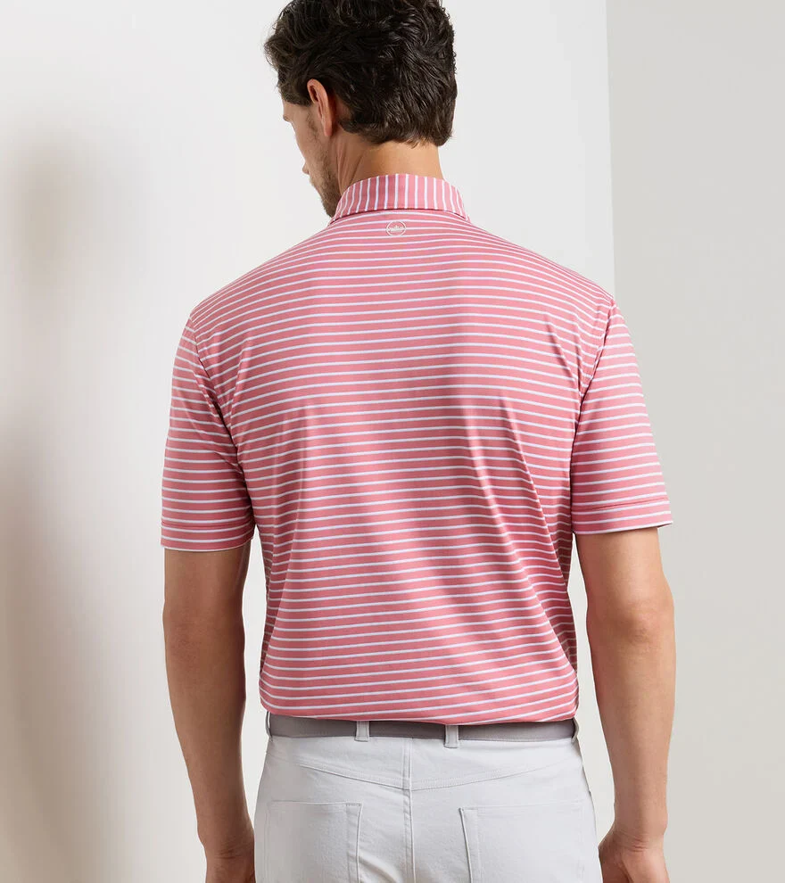 Dunnes Performance Jersey Polo by Peter Millar - Chili Red - Image 3