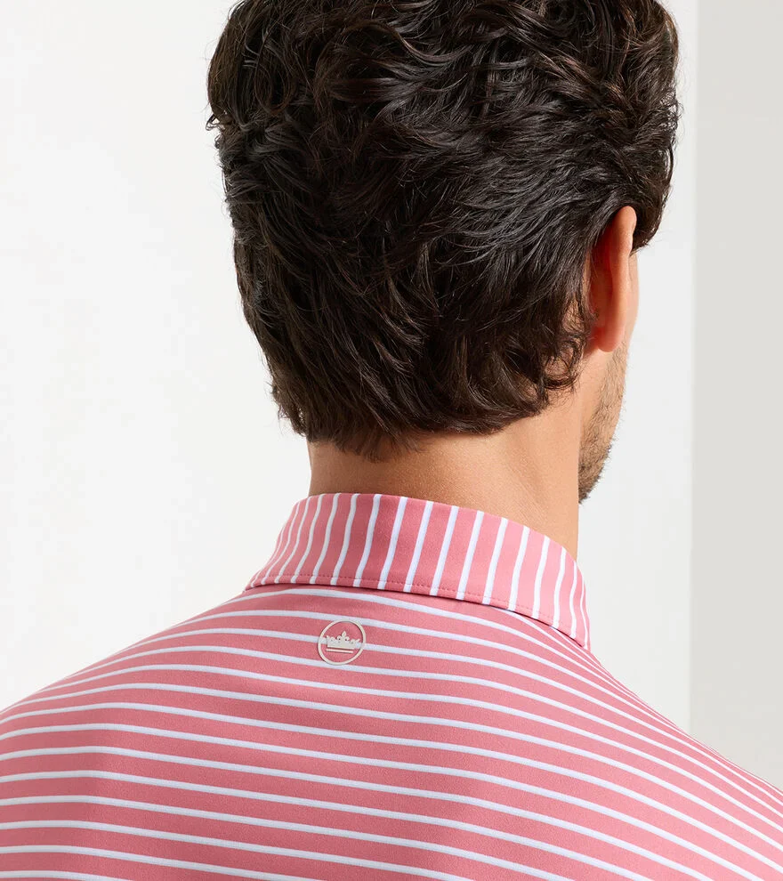 Dunnes Performance Jersey Polo by Peter Millar - Chili Red - Image 4