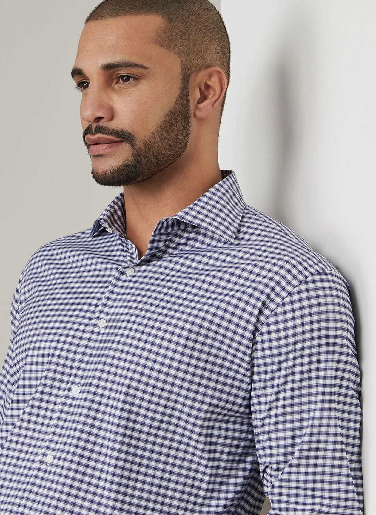 Fairbanks Performance Twill Sport Shirt by Peter Millar - Navy - Image 5