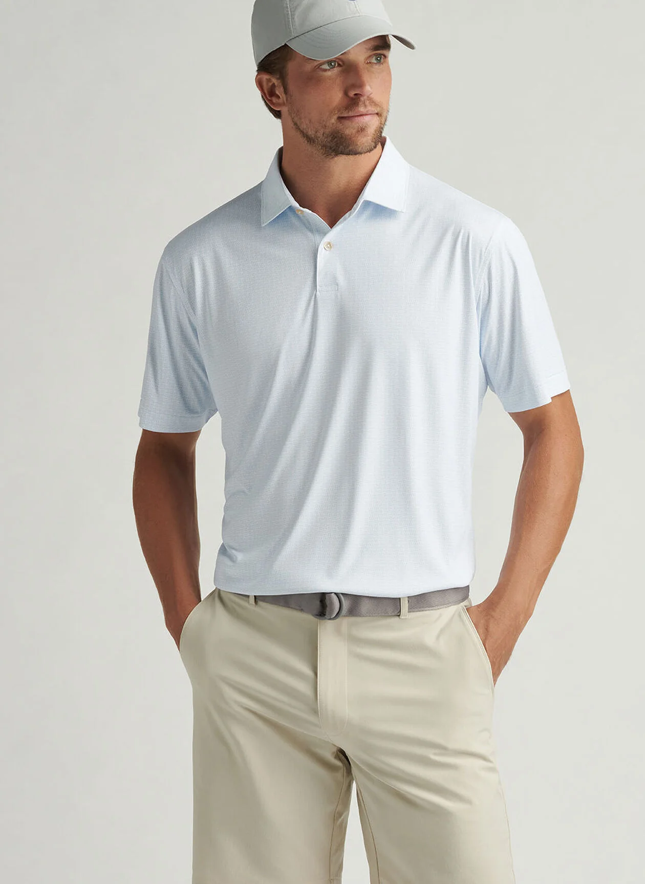 Featherweight Rays For Days Polo by Peter Millar - White - Image 3