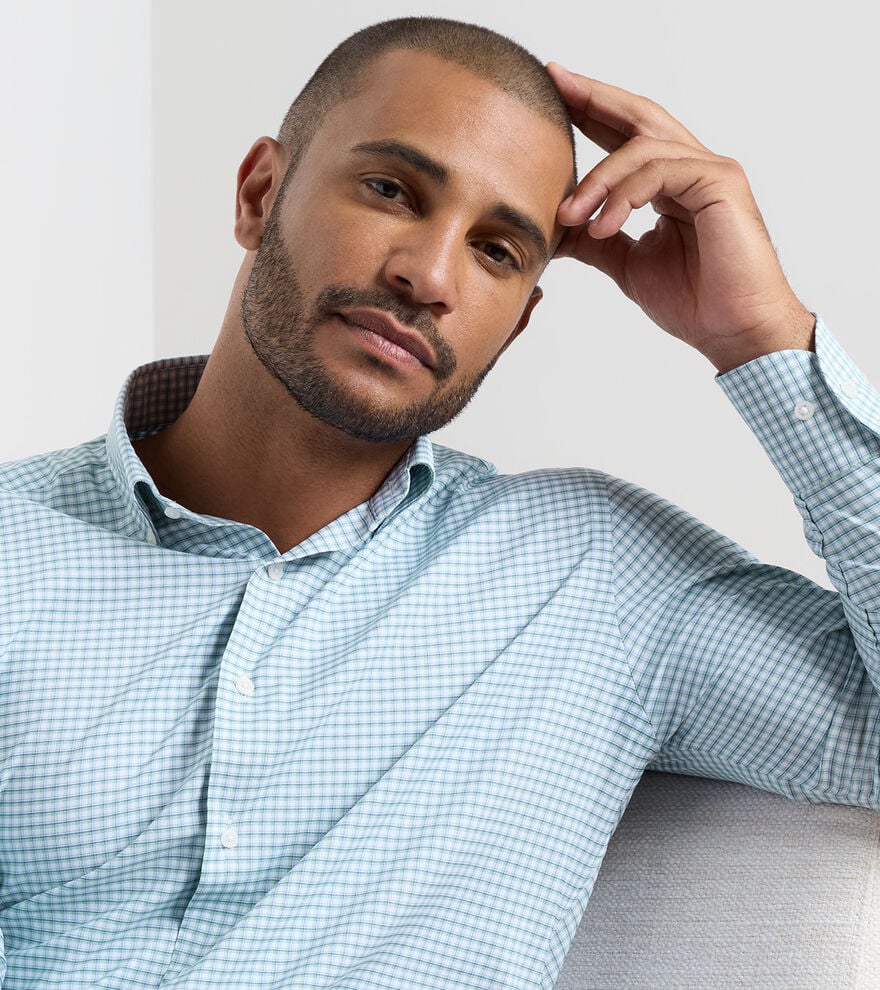 Gregory Performance Twill Sport Shirt by Peter Millar - Windsor Blue - Image 4