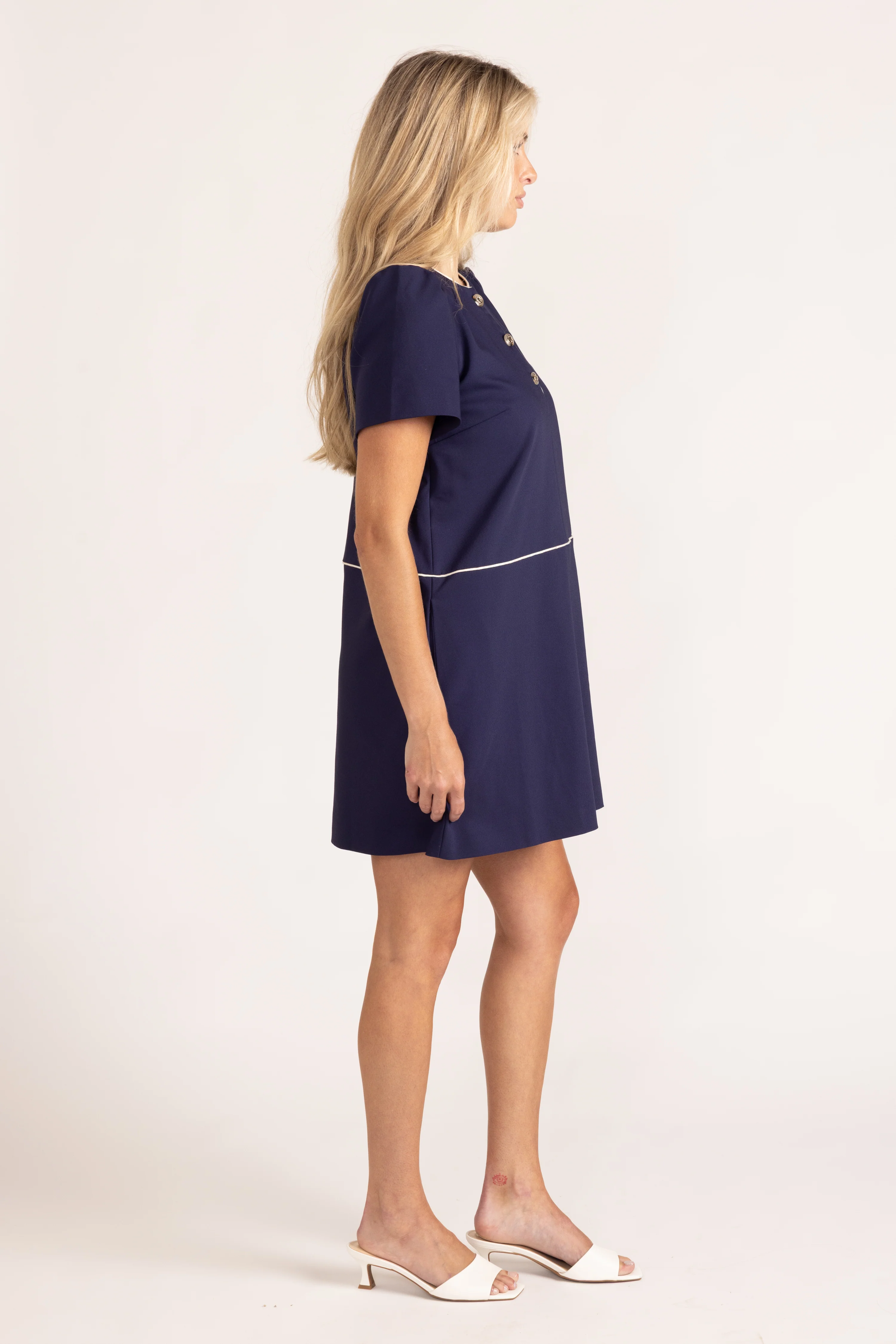 June Dress - Navy - Image 3