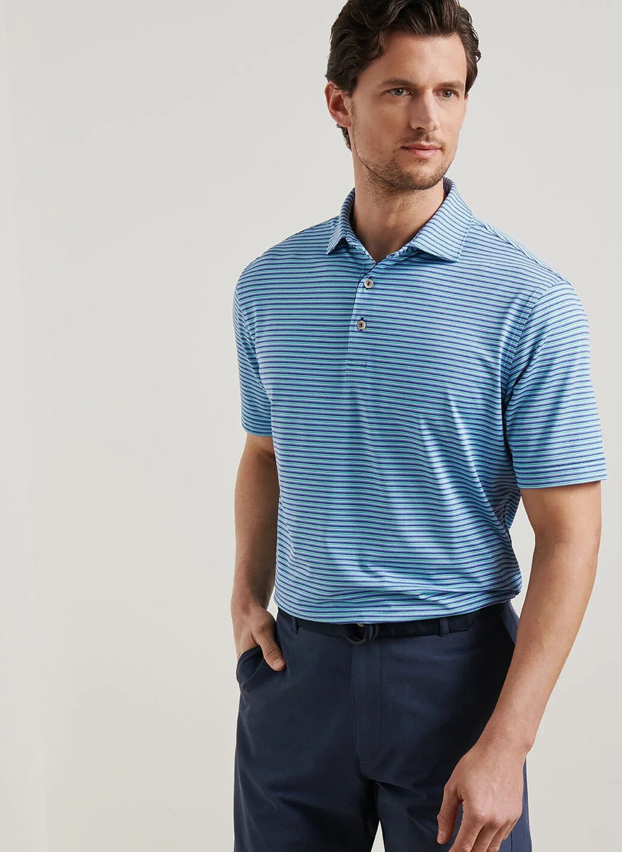 Lenway Performance Jersey Polo by Peter Millar - Sports Navy - Image 3