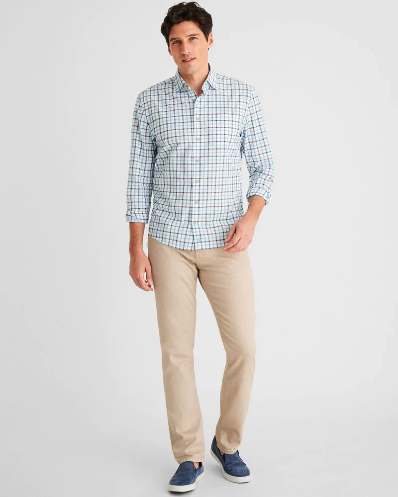 Mardy Button Up Shirt- Bondi Blue - Image 4