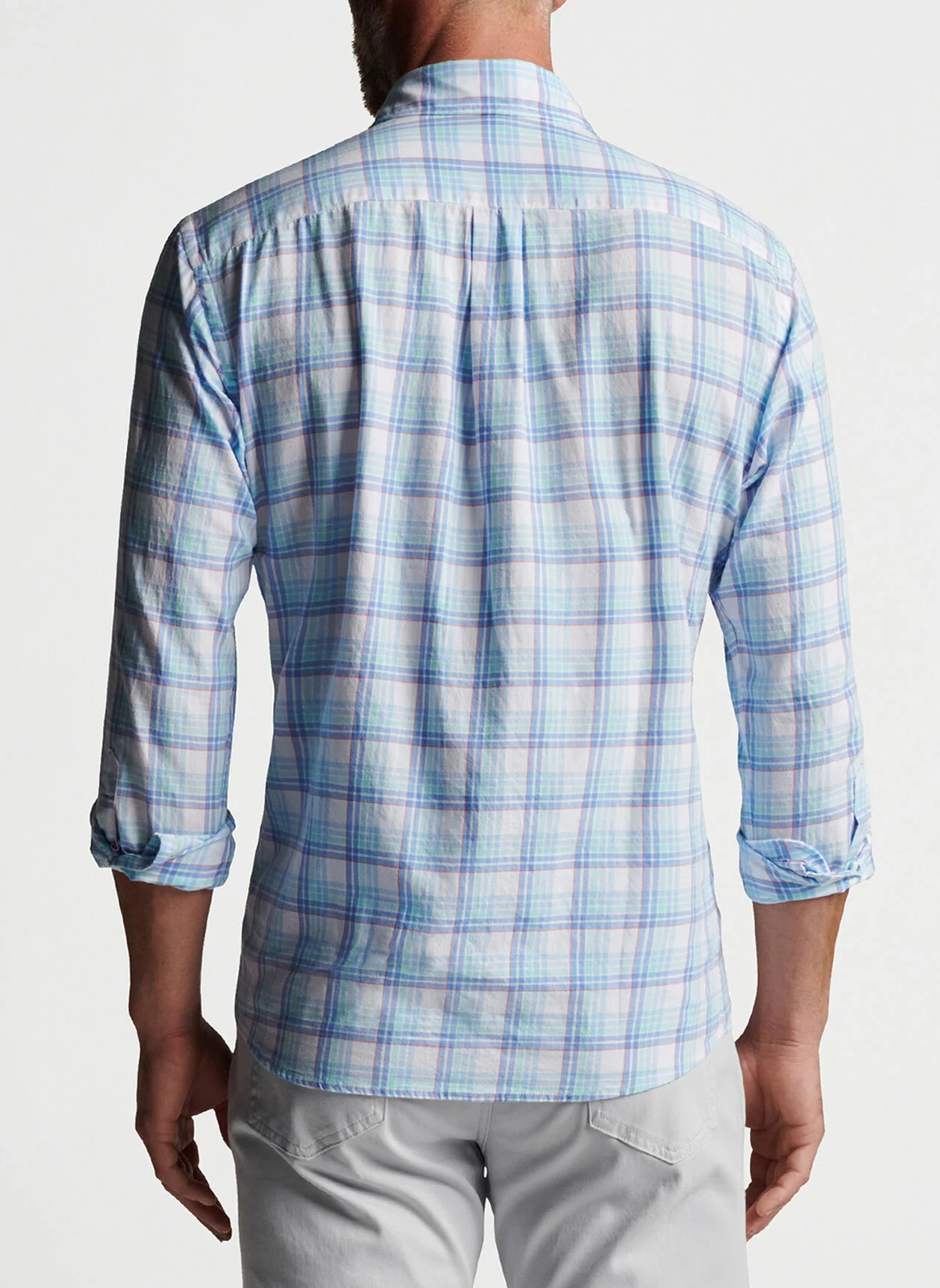 Pearl Bay Cotton Sport Shirt- Blue Sound - Image 3