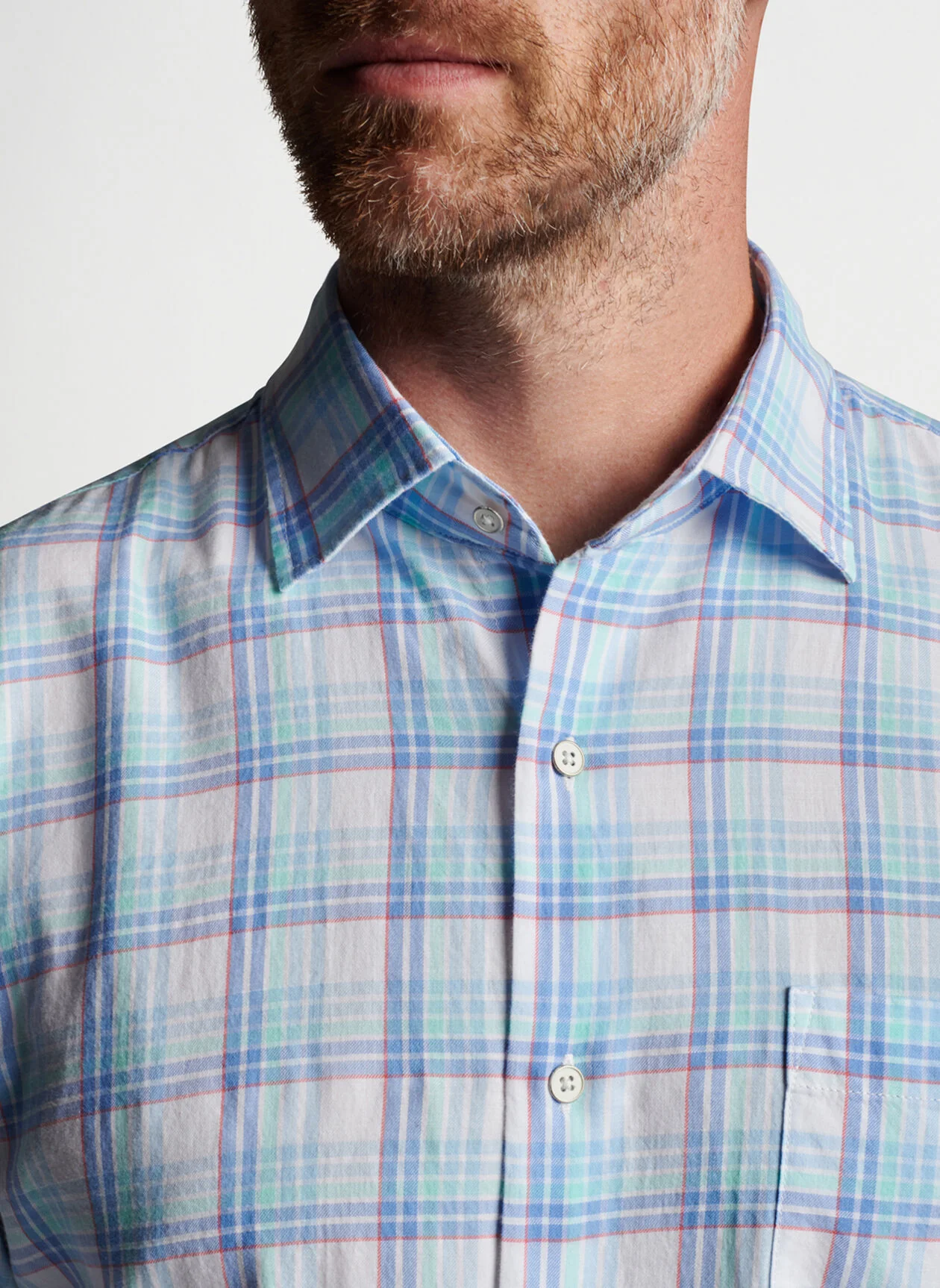Pearl Bay Cotton Sport Shirt- Blue Sound - Image 5