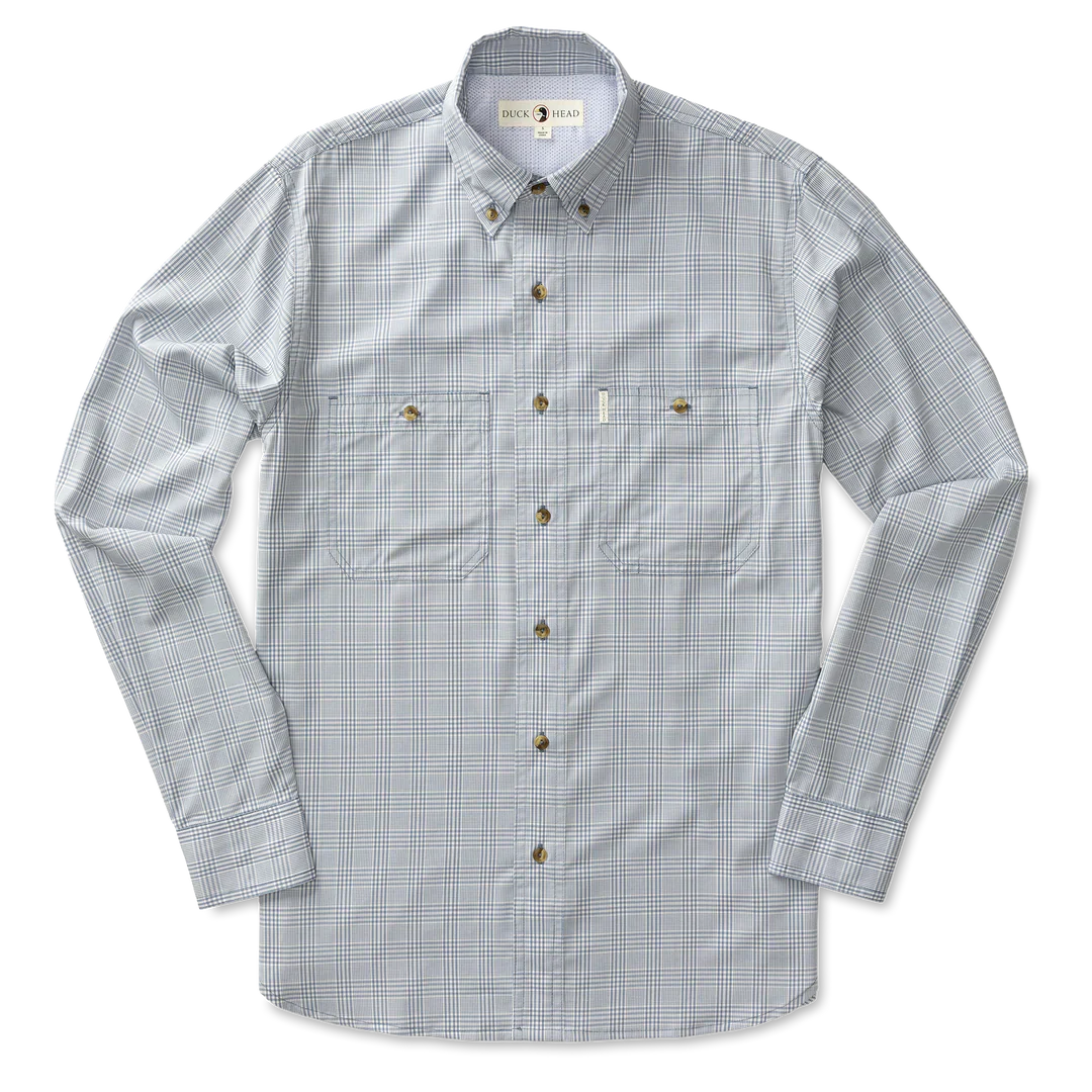 Performance Poplin Guide Shirt- Tempest Blue - Image 4