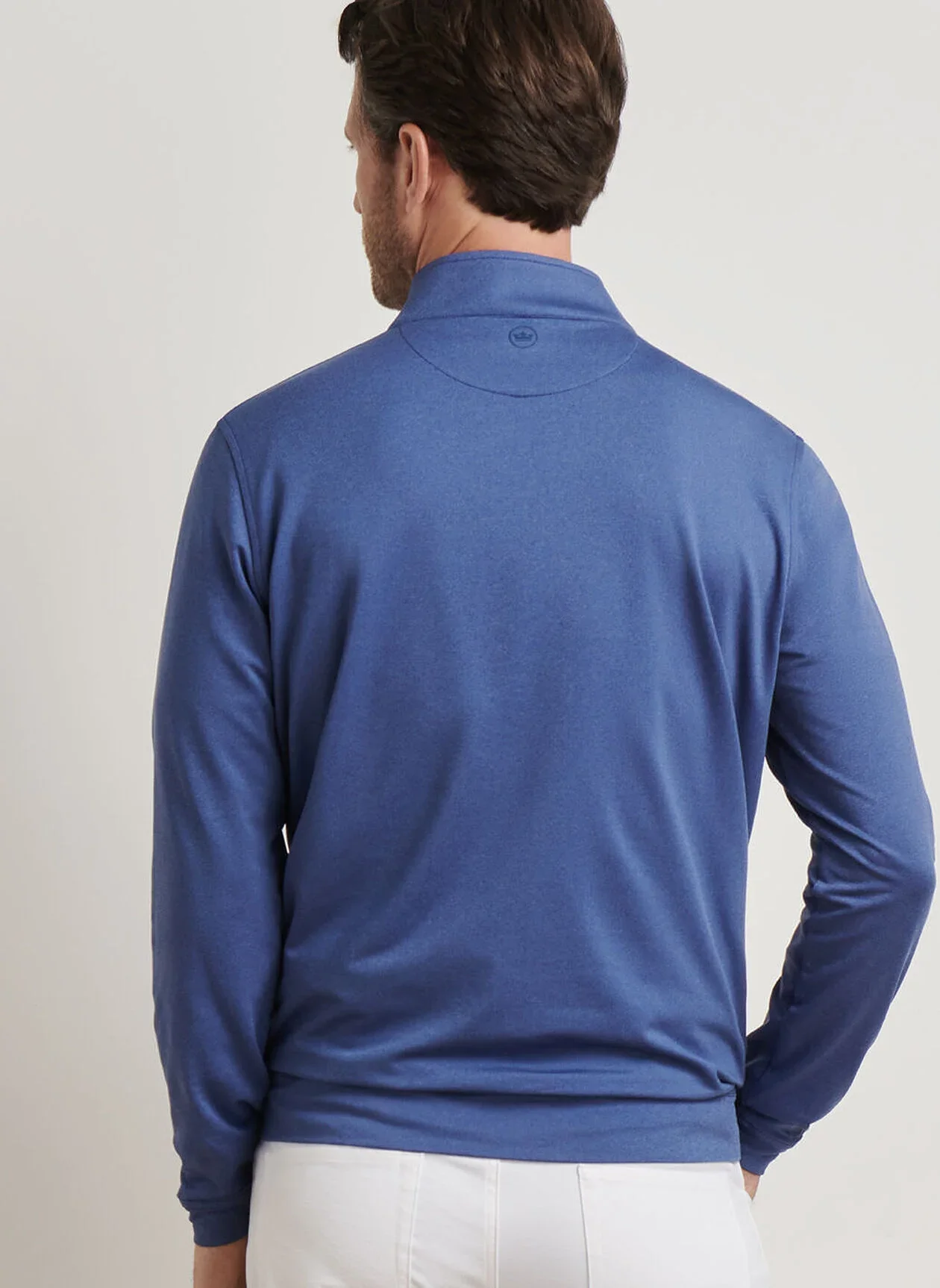 Perth Mélange Performance Quarter-Zip by Peter Millar - Sports Navy - Image 3