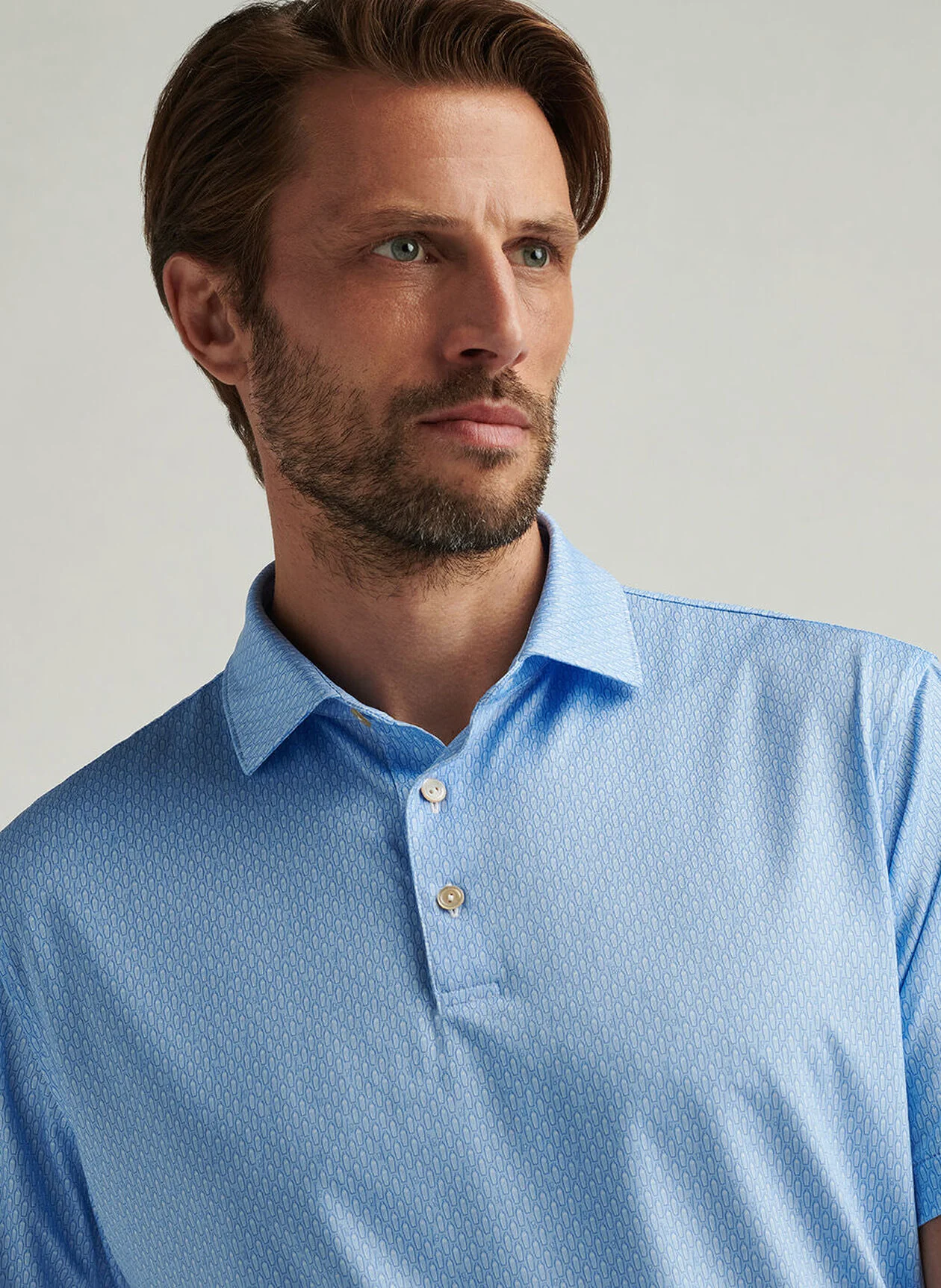Shake It Up Performance Jersey Polo by Peter Millar - Cottage Blue - Image 5