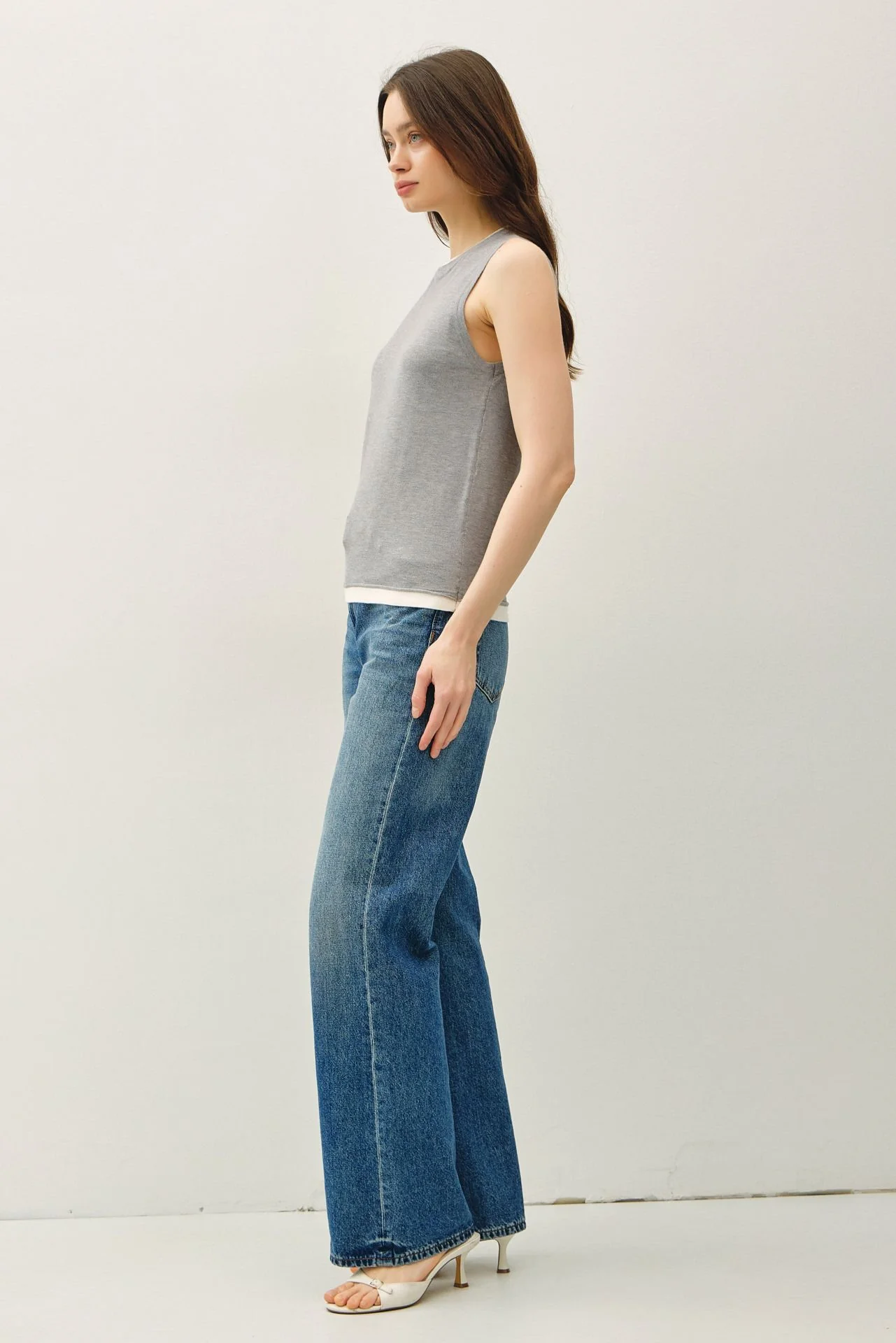 The Kelly Faux Layered Sweater Tank - Three Colors - Image 10