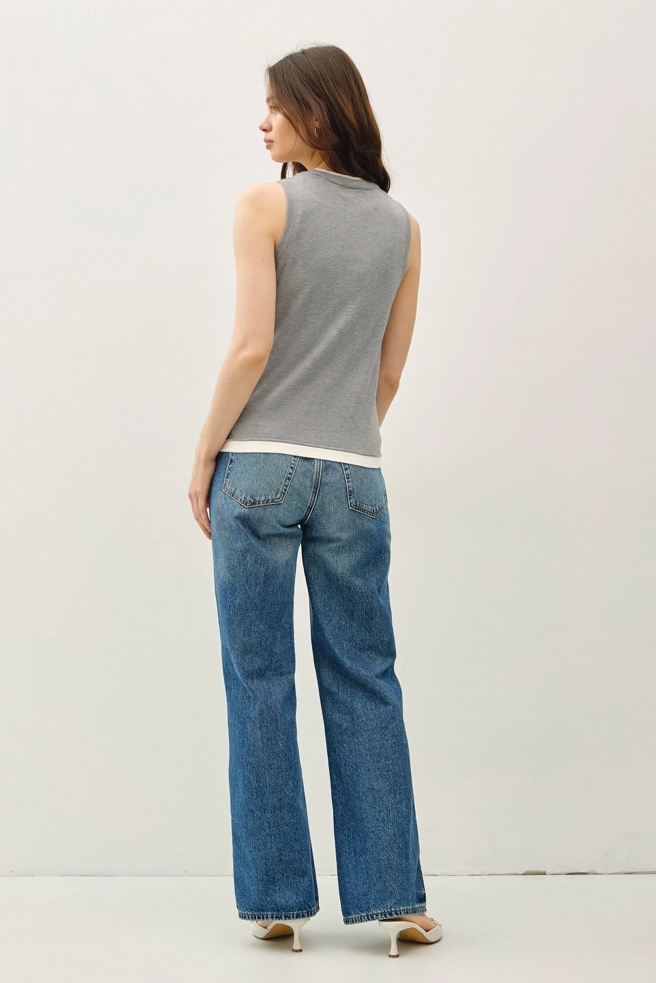 The Kelly Faux Layered Sweater Tank - Three Colors - Image 4