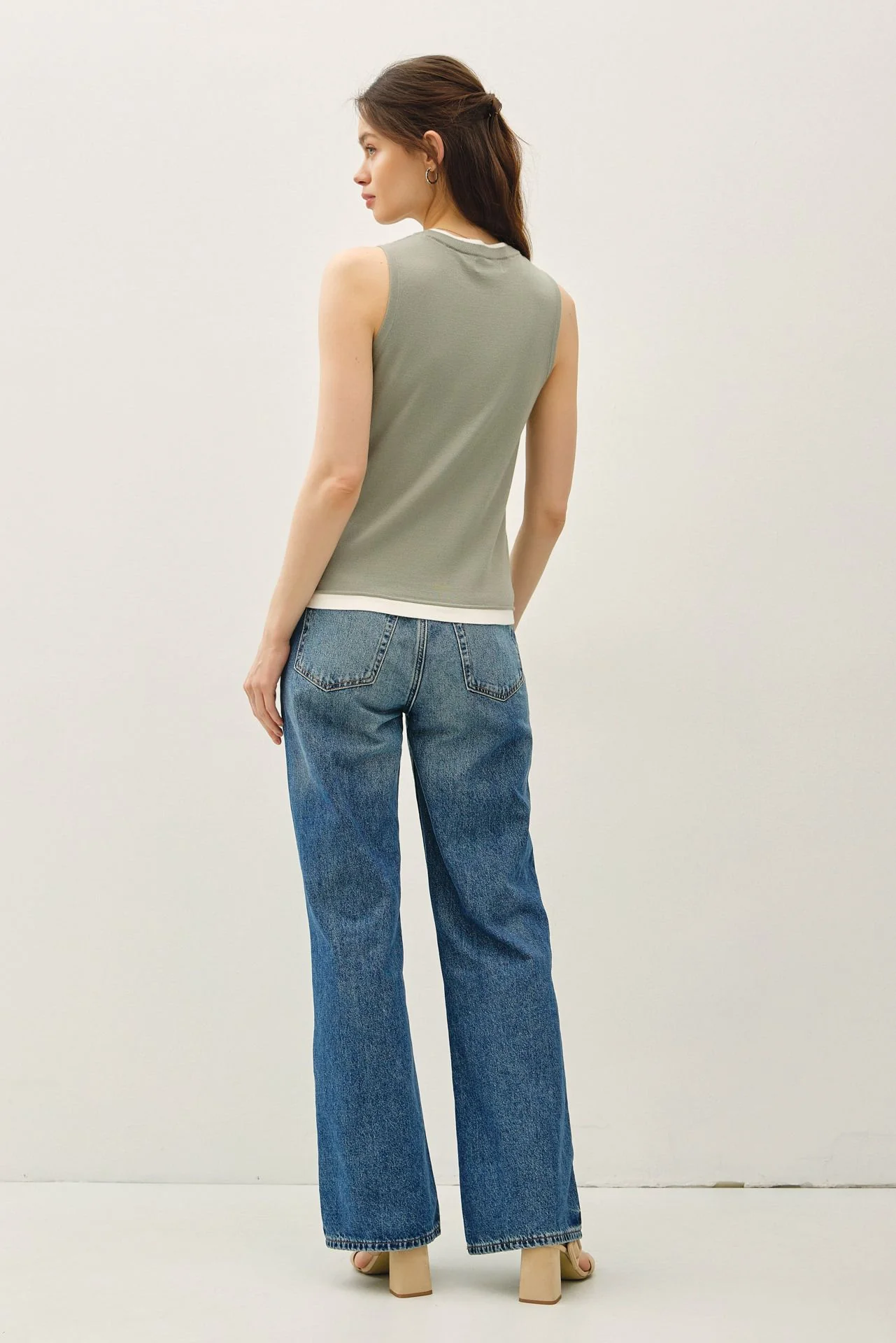 The Kelly Faux Layered Sweater Tank - Three Colors - Image 6